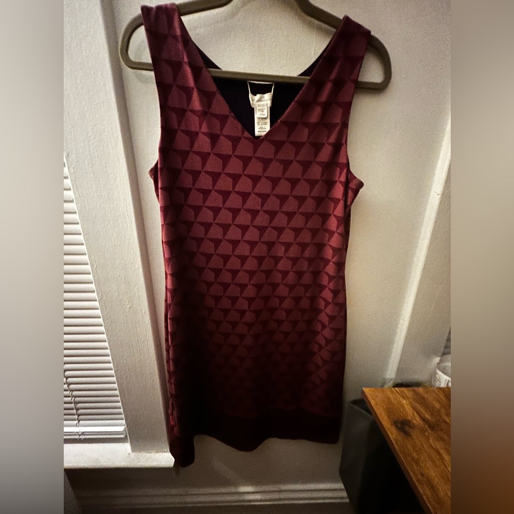 NWOT Magnolia Grace Reversible Elegant Patterned Sleeveless Dress, Zipper Back - Picture 16 of 16
